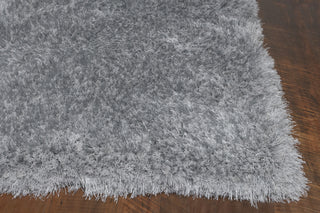 KAS Fina 0552 Silver Silky Shag Area Rug Main Image Feature