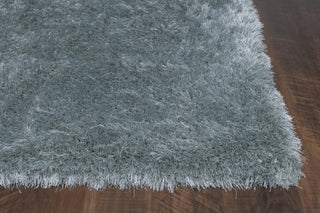 KAS Fina 0553 Silver Sage Silky Shag Area Rug 