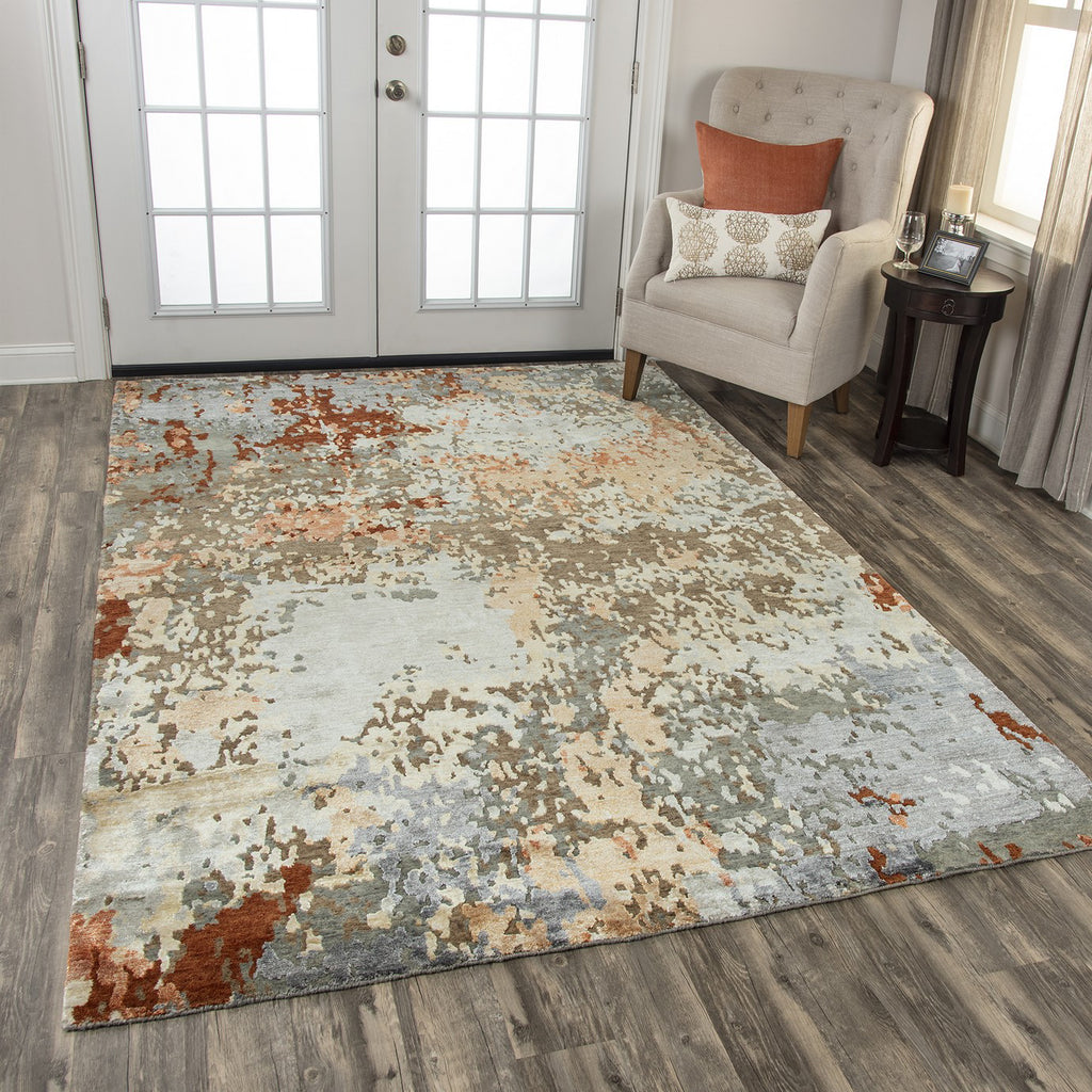 Rizzy Finesse FIN109 Brown/Gray Area Rug Style Image Feature