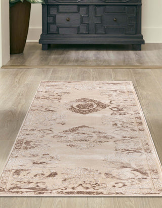 Unique Loom Finsbury T-FBRY1 Beige Area Rug Runner Lifestyle Image