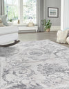 Unique Loom Finsbury T-FBRY1 Gray Area Rug Rectangle Lifestyle Image