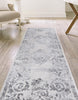 Unique Loom Finsbury T-FBRY1 Gray Area Rug Runner Lifestyle Image
