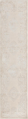 Unique Loom Finsbury T-FBRY1 Ivory Area Rug Runner Top-down Image