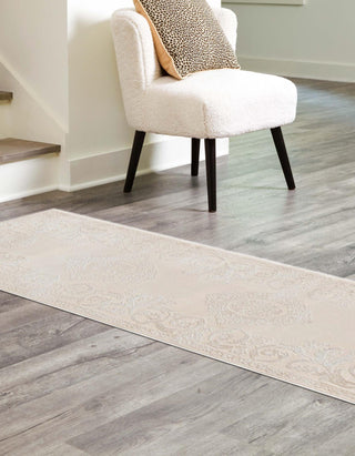 Unique Loom Finsbury T-FBRY1 Ivory Area Rug Runner Lifestyle Image