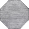 Unique Loom Finsbury T-FBRY2 Gray Area Rug Octagon Top-down Image