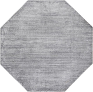 Unique Loom Finsbury T-FBRY2 Gray Area Rug Octagon Top-down Image