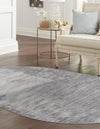 Unique Loom Finsbury T-FBRY2 Gray Area Rug Oval Lifestyle Image