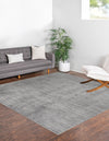 Unique Loom Finsbury T-FBRY2 Gray Area Rug Square Lifestyle Image