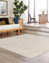 Unique Loom Finsbury T-FBRY2 Ivory Area Rug Square Lifestyle Image
