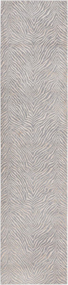 Unique Loom Finsbury T-FBRY3 Gray and Ivory Area Rug Runner Top-down Image