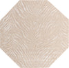 Unique Loom Finsbury T-FBRY3 Ivory Beige Area Rug Octagon Lifestyle Image Feature