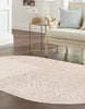 Unique Loom Finsbury T-FBRY3 Ivory Beige Area Rug Oval Lifestyle Image