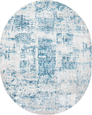 Unique Loom Finsbury T-FBRY4 Blue Area Rug Oval Lifestyle Image