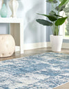 Unique Loom Finsbury T-FBRY4 Blue Area Rug Rectangle Lifestyle Image