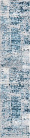 Unique Loom Finsbury T-FBRY4 Blue Area Rug Runner Top-down Image