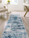 Unique Loom Finsbury T-FBRY4 Blue Area Rug Runner Lifestyle Image