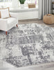 Unique Loom Finsbury T-FBRY4 Gray Area Rug Octagon Lifestyle Image Feature