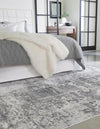 Unique Loom Finsbury T-FBRY4 Gray Area Rug Rectangle Lifestyle Image