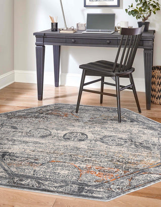 Unique Loom Finsbury T-FBRY5 Multi Area Rug Octagon Lifestyle Image Feature