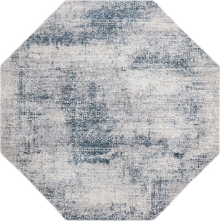 Unique Loom Finsbury T-FBRY6 Blue Area Rug Octagon Top-down Image