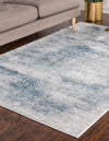 Unique Loom Finsbury T-FBRY6 Blue Area Rug Rectangle Lifestyle Image