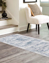 Unique Loom Finsbury T-FBRY6 Blue Area Rug Runner Lifestyle Image