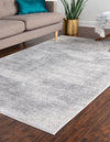 Unique Loom Finsbury T-FBRY6 Gray Area Rug Rectangle Lifestyle Image