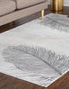 Unique Loom Finsbury T-FBRY7 Gray Area Rug Rectangle Lifestyle Image