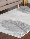 Unique Loom Finsbury T-FBRY7 Gray Area Rug Rectangle Lifestyle Image