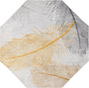 Unique Loom Finsbury T-FBRY7 Yellow Gray Area Rug Octagon Top-down Image