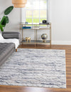 Unique Loom Finsbury T-FBRY8 Gray Area Rug Rectangle Lifestyle Image