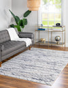Unique Loom Finsbury T-FBRY8 Gray Area Rug Rectangle Lifestyle Image