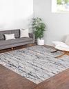 Unique Loom Finsbury T-FBRY8 Gray Area Rug Square Lifestyle Image