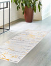 Unique Loom Finsbury T-FBRY8 Yellow and Gray Area Rug Runner Lifestyle Image