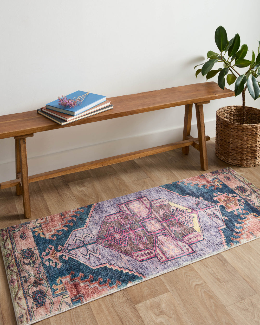 Loloi II Fiona B20341 Purple/Multi Area Rug Lifestyle Image Feature