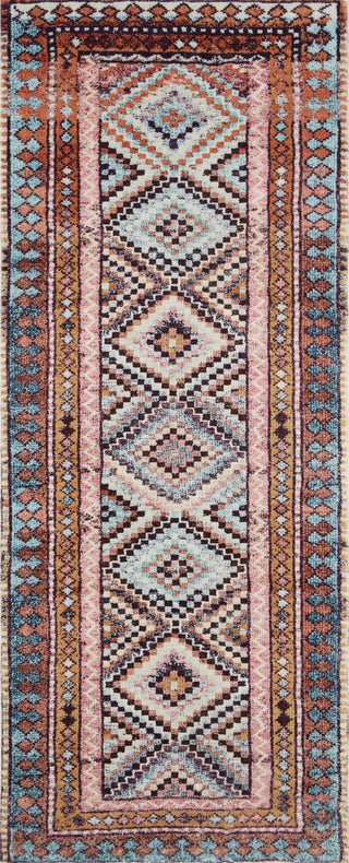 Loloi II Fiona B20345 Coral/Blue Area Rug main image