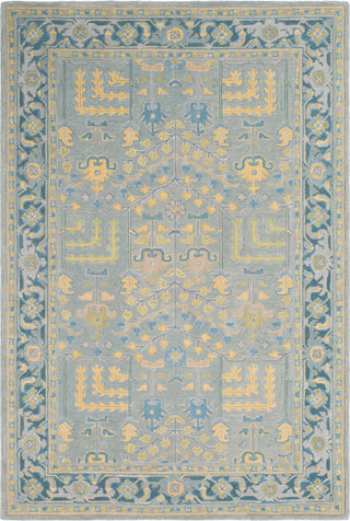 Surya Fire Work FIR-1001 Sage Teal Saffron Ice Blue Olive Khaki Area Rug main image