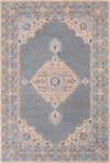 Surya Fire Work FIR-1007 Sage Khaki Aqua Camel Dark Blue Area Rug main image