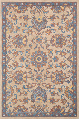 Surya Fire Work FIR-1009 Khaki Dark Brown Navy Wheat Area Rug main image