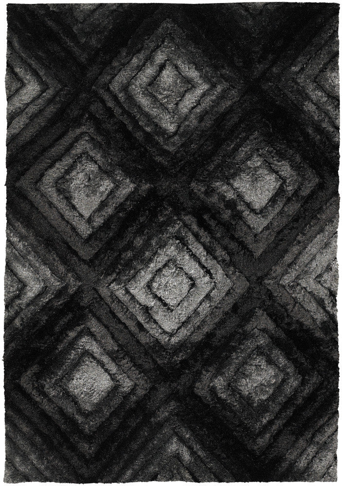 Chandra Flemish FLE-51101 Grey/Black/Charcoal Area Rug main image