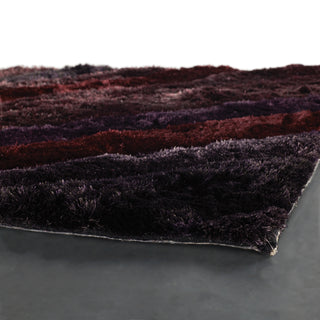 Chandra Flemish FLE-51103 Purple/Burgundy/Mauve Area Rug Corner Shot
