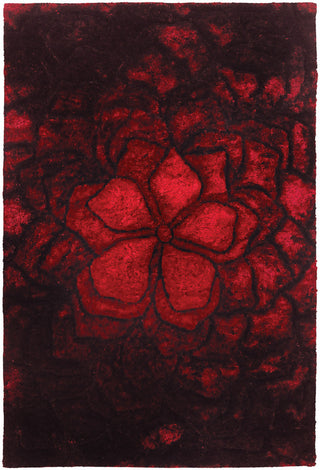 Chandra Flemish FLE-51105 Red/Black Area Rug main image