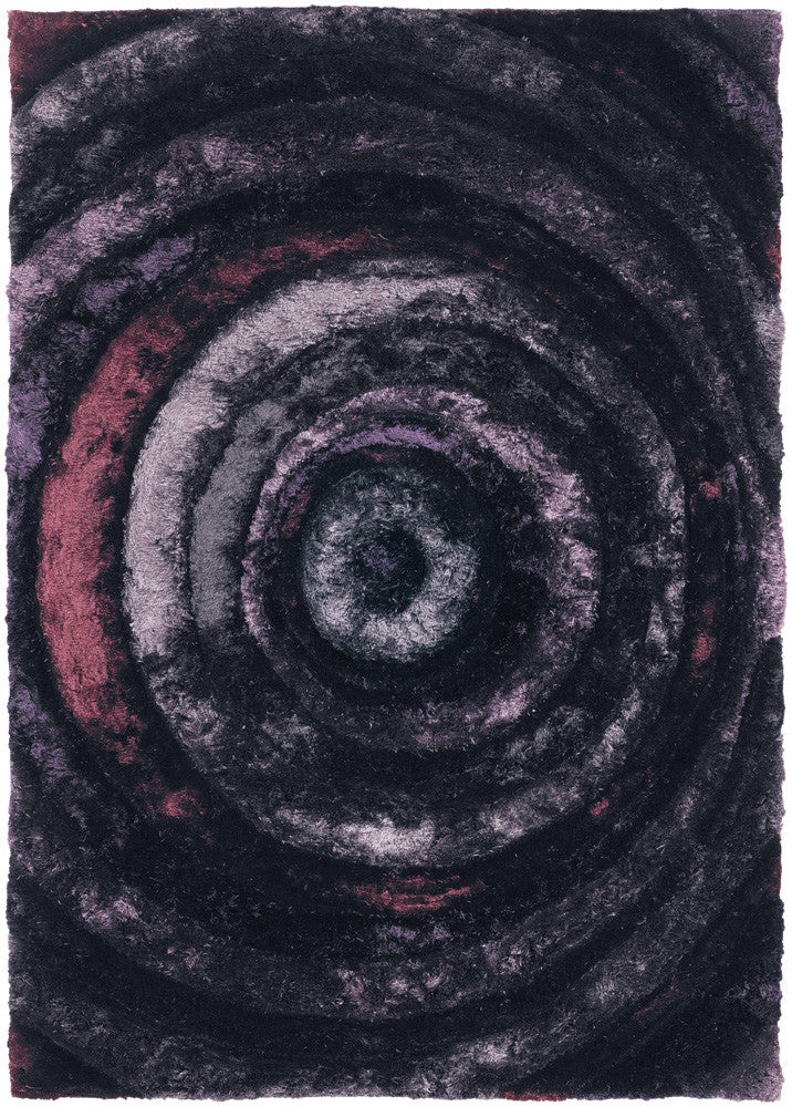 Chandra Flemish FLE-51106 Purple/Grey/Charcoal Area Rug main image