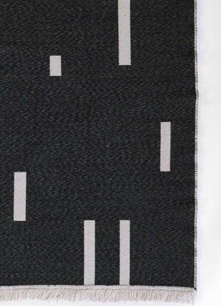 Momeni Flex FLX-1 Black Area Rug by Novogratz Corner Image