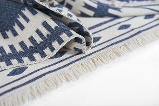 Momeni Flex FLX-2 Navy Area Rug by Novogratz Lifestyle Image Feature