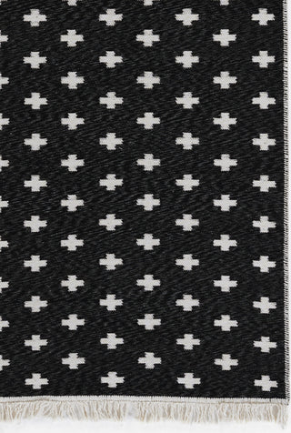 Momeni Flex FLX-3 Black Area Rug by Novogratz Corner Image