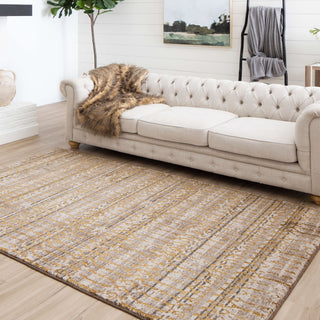 Karastan Cosmopolitan Flirt Brushed Gold Area Rug by Patina Vie Main Image