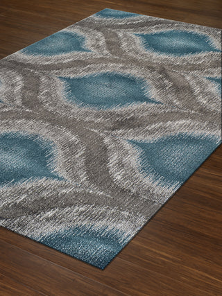 Dalyn Modern Greys MG4441 Teal Area Rug Floor Shot