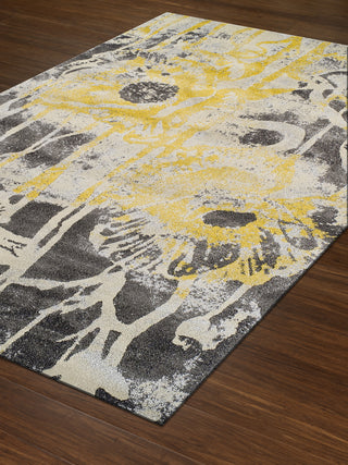 Dalyn Modern Greys MG601 Lemon Area Rug Floor Shot