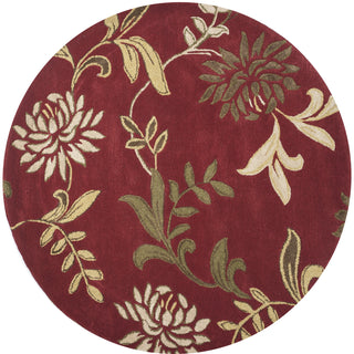 KAS Florence 4562 Red Floral Area Rug 